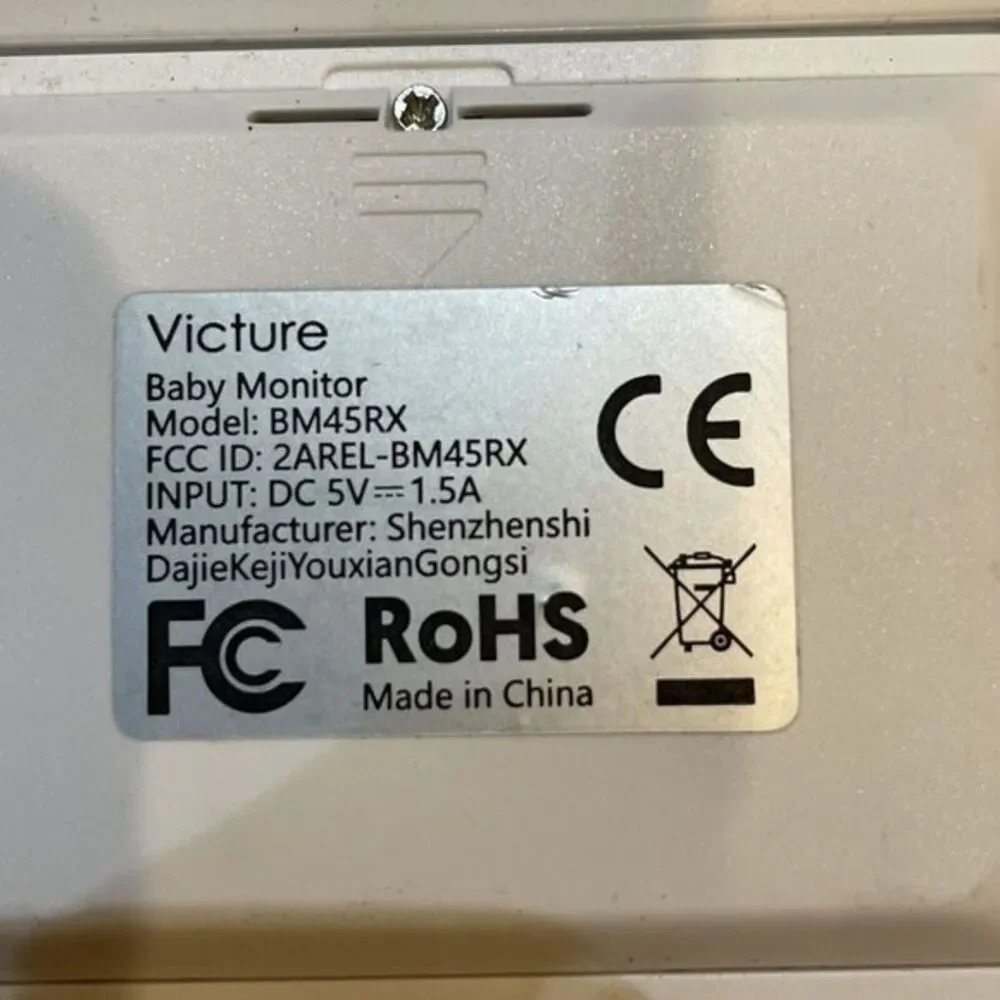 Victure BM45RX Video Baby Monitor No Power‎ Adaptor, Untested, For Part